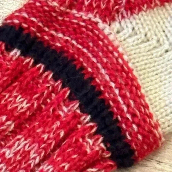 Free People knee socks with red pom poms- O/S - Picture 3 of 3